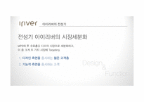 아이리버 `아스텔앤컨`의 세분화 마케팅 전략-10