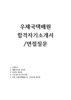 자기소개서:우체국택배원 합격자소서와 콕! 면접질문선-1