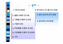 [식음료] 전채메뉴 기본조리방법-2