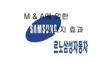 [M&A 기업 인수 합병]르노삼성자동차의 합병에 의한 시너지 효과 분석-1