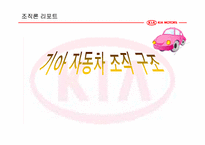 [조직론] 기아자동차 조직구조-1