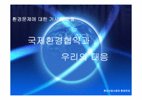 [환경문제] 국제환경협약과 우리의 과제-3