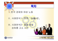 [노사관계] 여성노동문제-2