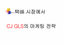 [마케팅] CJ GLS의 마케팅전략-1