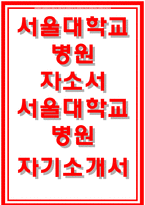 서울대학교병원자기소개서자소서 서울대학교병원자기소개서 서울대학교병원자소서 서울대학교병원간호사자기소개서 서울대학교병원자소서 예문 서울대병원-1