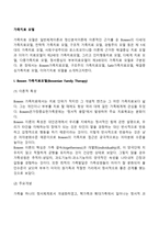 [가족치료이론] 보웬의 다세대 가족치료모델, 미누친의 구조적 가족치료모델, 사티어의 경험적 가족치료모델, 해결중심가족치료모델, 이야기치료-3