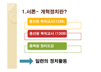 원 간섭기 개혁정치-3
