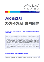 (AK플라자 자소서) 2020년 AK플라자(경영/영업) 자기소개서 합격예문 - 취업센터 첨삭서류-1
