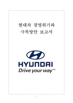 현대자동차 경영위기와 극복방안-1