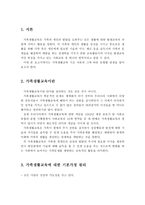 가족생활교육 기본가정 원리와 기초이론 및 유형별 관점을 기술하시오-2