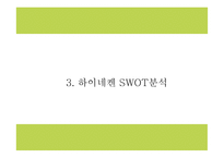 하이네켄 기업분석과 하이네켄 마케팅 SWOT,STP,4P전략분석및 하이네켄 향후방향제시 PPT-10