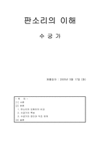 판소리 수궁가에 대해서-1