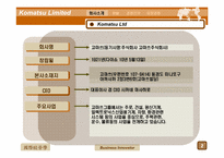 [국제경영] Komatsu Limited 사례-3