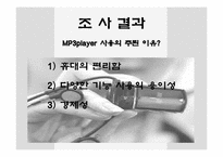 [마케팅조사론] MP3 player(mp3플레이어)에 대한 소비자구매 및 사용 현황-7