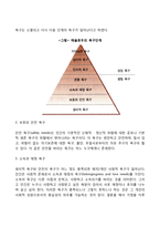 욕구위계론의 주요 개념에 대해 간략히 정리하시오-3