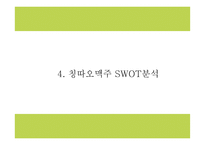 칭따오맥주 국내현황분석과 마케팅 SWOT,STP,4P전략분석및 칭따오맥주 국내인지도 올리기위한 전략제시 PPT-10