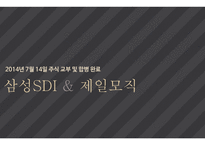 M&A 사례 분석 M&A 사례 삼성 SDI & 제일모직-2
