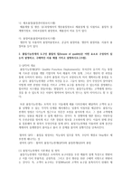 (품질경영 공통) 1 품질보증을 위해 제품의 수명주기 동안 누가(어느 부서에서) 어떤 일을 하는지 설명하시오 2 품질기능전개의 도구인 품질의 집-5