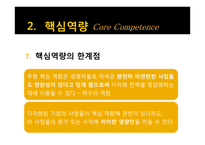 핵심역량기반 기업다각화 사례분석-18