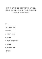 [아동기 심리적 발달특징] 아동기의 인지발달, 주의와 기억발달, 언어발달, 지능과 창의성발달, 정서발달, 자아개념발달-1