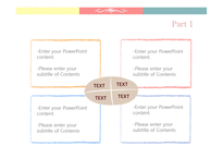 파스텔 노랑빨강파랑 하트 사랑 이쁜 심플한디자인 예쁜 배경파워포인트 PowerPoint PPT 프레젠테이션-6
