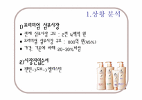 [마케팅] 신제품샴푸 프리미엄샴푸시장 진출 전략-2