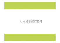 설빙 기업분석과 마케팅 4P,SWOT분석및 설빙 향후전략 아이디어제시 PPT-11