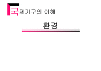 환경문제와 국제기구-1
