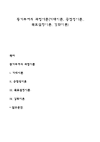동기부여의 과정이론(기대이론, 공정성이론, 목표설정이론, 강화이론)-1