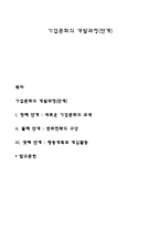 기업문화의 개발과정(단계)-1