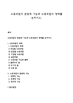 노동조합의 본원적 기능과 노동조합의 형태를 논하시오-1