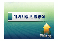 해외시장 진출방식-1