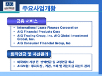 AIG 생명보험 AIG 기업소개 AIG 연혁 AIG 주요사업개황 AIG 재무상태 AIG 성장률-6