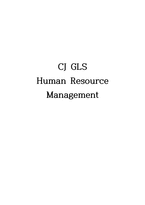 CJ GLS 인적자원관리 CJ GLS 기업개요 CJ GLS 기업 현황 CJ GLS 기업 문화-1