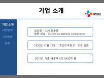 CJ 대한통운 CJ 대한통운 기업소개 CJ 대한통운 사업영역 CJ 대한통운 기업 현황-3