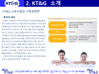 Korea Tomorrow Global KT G 소개 KT G 조사 KT G 개요 KT G 개관 KT G 분석-12