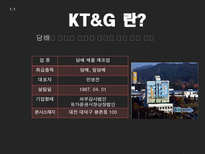 KT G 마케팅을 입다 KT G 소개 KT G 연혁 KT G 전략 분석 KT G 상품분석-4