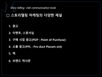 Story telling Marketing 스토리텔링 마케팅 정의 스토리텔링 마케팅 전략 스토리-20