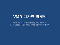 VMD 디자인 마케팅 Part3 쇼윈도 디스플레이를 위한 VMD 제반 요소 -1