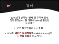 WTO World Trade Organization 정의 기본원칙 역할 장점 기능 성격 사례 견해-3