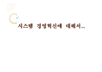 경영경제 시스템 경영혁신에 대해서-1