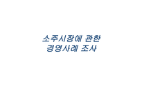 경제경영 소주시장에 관한 경영사례 조사-1