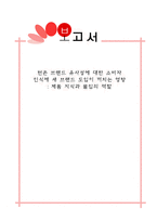 현존 브랜드 유사성에 대한 소비자 인식에 새 브랜드 도입이 끼치는 영향 제품-1