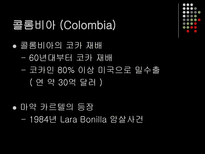 볼리비아와 콜롬비아의 코카 정책 비교 볼리비아 코카인 콜롬비아 코카인-12