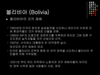 볼리비아와 콜롬비아의 코카 정책 비교 볼리비아 코카인 콜롬비아 코카인-16