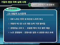 글로벌기업의 환경극복 실패 사례 GM 경영위기 현황 GM 경영위기 환경분석 GM 사례-15