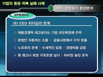 글로벌기업의 환경극복 실패 사례 GM 경영위기 현황 GM 경영위기 환경분석 GM 사례-20