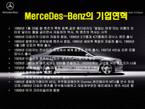 국제경영전략론 MerceDes Benz MerceDes Benz 탄생 MerceDes Benz 기업연혁-4