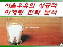 서울우유의 성공적 마케팅 전략 분석 서울우유 기업현황 서울우유 기업 분석-1