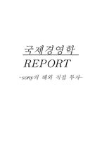[국제경영] 소니 해외직접투자-16